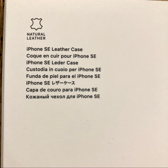 New! iPhone SE Leather Case Product Red - Picture 9 of 11